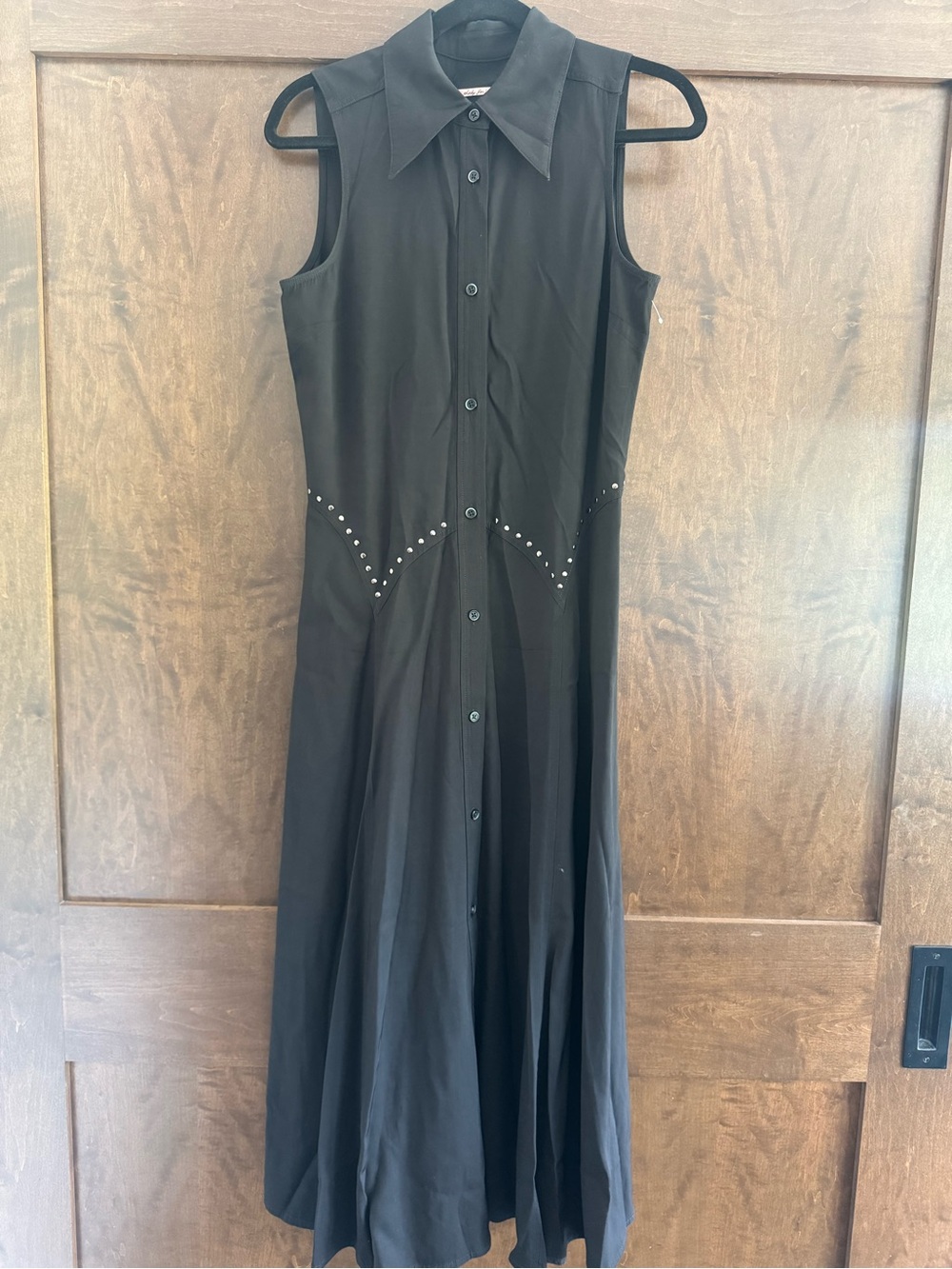 SCOTCH AND SODA STUDDED BUTTON MIDI DRESS NWOT